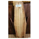 VINTAGE WOOD IRON BOARD PINE PLANK TOP - (UPSTAIRS)