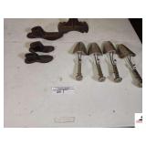 SHOE LASS WITH 3 FEET 1 LARGE, 2 CHILD - (4) SHOE STRETCHERS (UPSTAIRS)
