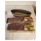 CENTRAL MACHINERY BELT & DISC SANDER BELT IS 4" X 36" - DISC IS 6" - 1819 RPM, 120 VAC/60HZ/3.5A - RUNS - WARRIOR SANDING BELTS - 4" X 36" - PACK OF 5 - 10 NEW, 1 USED - (SHOP)
