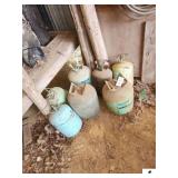 DUPONT FREEON CANS - LARGE & SMALL CANISTER GERNATION 22 FREEON - 1 FILLS ALMOST FULL & PIECE - (IMP SHED)