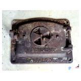ANTIQUE FARRAR & TREETS BISON BOILER DOOR BUFFALO, N.Y.  - (SHED)
