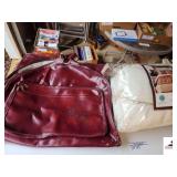 MONOGRAMMED VINYL TOTE BAG-SHOWS SOME WEAR COLLECTOR