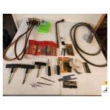 REFRIGERATION GAUGES TIRE TACKLE REPAIR PARTS - ELECTRIC CORD - LUG WRENCH - PATCH REPAIR (SHOP)