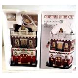 DEPT 56 CHRISTMAS IN THE CITY SERIES ENGINE COMPANY 10 - PORCELAIN BUILDING WITH LIGHT CORD - (UPSTAIRS)