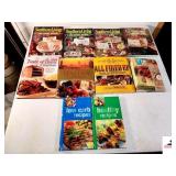 COOKBOOKS SOUTHERN LIVING ANNUAL RECIPIES 2000, 2001, & 2003 - CHRISTMAS WITH SOUTHERN LIVING 2003 - TASTE OF HOME ANNUAL RECIPIES 2006 - THE ITALIAN COOKBOOK - ALL FIRED UP BY SOUTHERN LIVING - LOW C