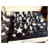 CHRISTMAS ORNAMENTS - GLASS & PLASTIC SANTA - BIRDS - HORSES - BELLS - ANIMALS - ICE CICLES - CHRISTMAS TREES - ANGLES - HEARTS - BUTTERFLIES - ETC - (UPSTAIRS)