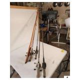 ZEBCO 33 CLASSIC SPINCAST REEL & ROD SHAKESPEARE SC 15 SPINCASE REEL & ROD - ZEBCO 606 SPINCAST REEL & ROD - FISHERMAN