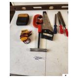 RIGID NO. 2A/202 PIPE CUTER 1/8 TO 2 STANLEY PVC SAW - FILES - FLUTE TESTER - HAND SAW - WOOD LEVEL - (TRAILER)