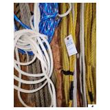 MISCELLANEOUS NYLON AND COTTON ROPES (UPSTAIRS)