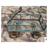 GREEN YARD CART WAGON - 38" LONG - 20" WIDE NUMATIC TIRES - (IMP SHED)