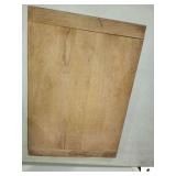 VINTAGE WOOD CUTTING BOARD -14" X 20" - TIN GRATER 2 PRODUCE/FLOUR SCOOPS (KITCHEN)