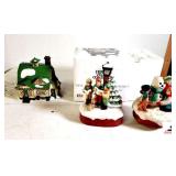 MUSICAL SNOWMAN - WORKS MUSICAL CAROLERS - HERITAGE VILLAGE COLLECTION - NEW ENGLAND VILLAGE SERIES "VAN GUILDER