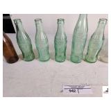 COCA-COLA BOTTLES - BUDWEISER - DR. PEPPER BOTTLES AMBER 