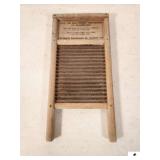 DUBL HANDI WASHBOARD - COLUMBUS WASHBOARD CO. COLUMBUS, OH - USE EITHER SIDE ACCORDING TO FABRIC - IDEAL FOR SILKS, HOSIERY AND LINGERIE OR HANDKERCHIEFS - GOOD CONDITION - (GARAGE)