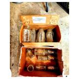 KERR QUART AND PINT JARS-NEEDS CLEANING 12 QUART JARS-NEW AND USED JAR LIDS