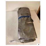 HEAVY LARGE VINYL TARP 3-PC YELLOW RAIN SUIT - GREEN RAIN JACKET (NEW)