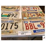 (15) OLD TENNESSEE LICENSE PLATES - 