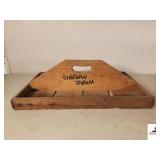 VINTAGE WOOD STRAWBERRY QUART CARRIER (GARAGE)