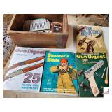 WOOD AMMO  BOX- REMINGTON ARMS -GUN DIGEST BOOKS- (WRITING IS FADED) - 25TH ANNIBERSARY EDITION - SHOOTER