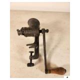 UNIVERSAL FOOD CHOPPER NO.1 NEW BRITAIN CONN. USA STAMPED - HAS 3 PATENED DATES OCT 12, 1897 - APRIL 18, 1899 - RESET PATENED 9-5-1899 - ALSO STAMPED ON THE HANDLE - (GARAGE)