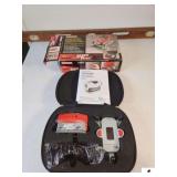 CRAFTSMAN 4 IN 1 LEVEL FEATURING LASER TRAC AMERICAN LEVEL - BRASS AND WOOD - COMES WITH CASE AND OWNERS MANUAL (TRAILER)