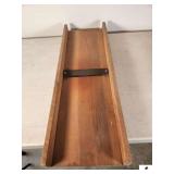 CABBAGE CUTTER SINGLE BLADE - 11 1/4" WIDE X 34" TALL - GOOD CONDITION - (GARAGE)