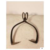 VINTAGE ICE TONGS SHOWS SOME AGE WEAR - POINTS ARE SHARP - (GARAGE)