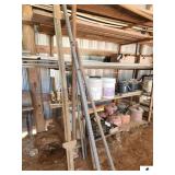 STRAIGHT COPPER TUBING PIPES - GALVANIZED RODS - USED PIPE - PC. OF BLACK PIPE (TOP SHELF) - PIPE ONLY - METAL SIGN POST -  (IMP. SHED)