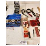 HOLE SAW KIT - RULERS - DRILL BITS OIL CAN WRENCHES - (TRAILER)