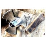 HEAVY RUBBERIZED BOAT ANCHOR (3) 6" BLADES AND 3X3 STEEL WEIGHT WITH LOOP (IMP. SHED)