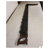 CROSS CUT SAW- 44 1/2" BLADE - ONE MAN SAW WITH SECOND MAN HANDLE - (GARAGE)