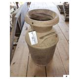 VINTAGE MILK CAN 10 GALLON WITH DOUBLE HANDLE TOP- RUSTY - (GARAGE)