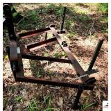 STEEL THREE POINT HITCH FRAME SHOP MADE CULIVATOR OR PLOW FRAME - (IMP. SHED)