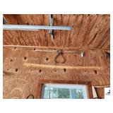 VINTAGE 2-MAN T HANDLE LOGGING CANT HOOK HANDLE IS SPLIT ON ONE - TONGS APPEAR TO BE IN GOOD CONDITION - MUST REMOVE FROM GARAGE WALL - (GARAGE)