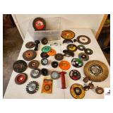 GRINDER CUTTING DISK WHEELS NEW AND USED - NORTON BRASS WIRE WHEEL - DEWALT - BLACK & DECKER - CRAFTSMAN - MISC SIZES AND TYPES - (TRAILER)