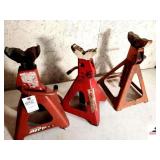 (3) VEHICLE JACK STANDS HEAVY DUTY - (SHOP)
