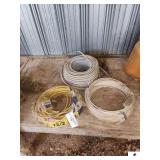 ROMEX 12-2 TYPE MW ELECTRICAL WIRE - PARTIAL ROLL NN-B 12-3 WIRE - 12-3 WITH GROUND 600 UNIT PERFECT WIRE - ROLL OF FLEX CONDUIT GREY WIRE ELECTRICAL CABLE - (IMP SHED)