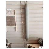 WATER WELL BUCKET WITH CHAIN & RED PULLEY (GARAGE)