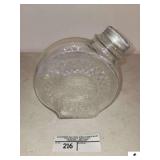 VINTAGE BEVERAGETTE JAR WITH ALUMINUM TOP - (BACK BEDROOM)