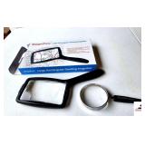 MAGNIPRO LARGE MAGNIFER-SMALL HAND MAGNIFER IN THE BOX(GARAGE)