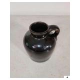 SMALL BROWN STONEWARE SYRUP PITCHER - 6 1/4" (NW BEDROOM)
