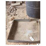 GALVANIZED DRIP PAN - 24.5" X 24.5" - SQUARE - (IMP. SHED)