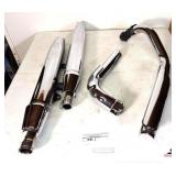 CHROME MOTORCYCLE EXHAUSTS & TUBES (UPSTAIRS)
