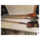 POST HOLE DIGGER #2 FLAT SHOVEL - DIGGING SHOVEL - (SHED)