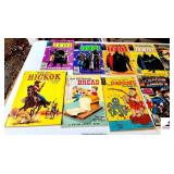 ASSORTMENT OF COMIC BOOKS 4 RETURN OF THE JEDI COMICS-SUPERMAN AND THE FLASH COMIC-WILD BILL HICKOK COMIC- HOW GOD GIVE US BREAD BOOK-FLINTSTONE COMIC-CAPTAIN AMERICA COMIC-WEBELOS BOY SCOUTS OF AMERI