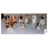 DOG COLLECTION (9) 6 ENESCO FIGURINES - EARDCO FIGUIRIES - DOGS