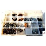 PLANO BOX OF FURNITURE SHELF SUPPORTS AND ANCHORS - DIFFERENT SIZES - (NE BLDG 5)