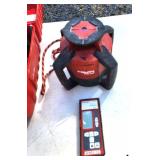 HILTI PRI 36 PULSE IIPOWER PRI 36 LASER REMOTE CONTROL S/N 32E-120147 - (4) TRI-POD POSTS - (BLDG. 6)