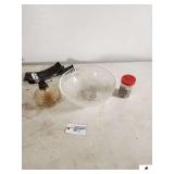 CEILING LIGHT FIXTURE-CURTAIN HOOKS- OIL LAMP BASE-