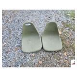2 NEW PLASTIC BOAT SEATS-NO BASES